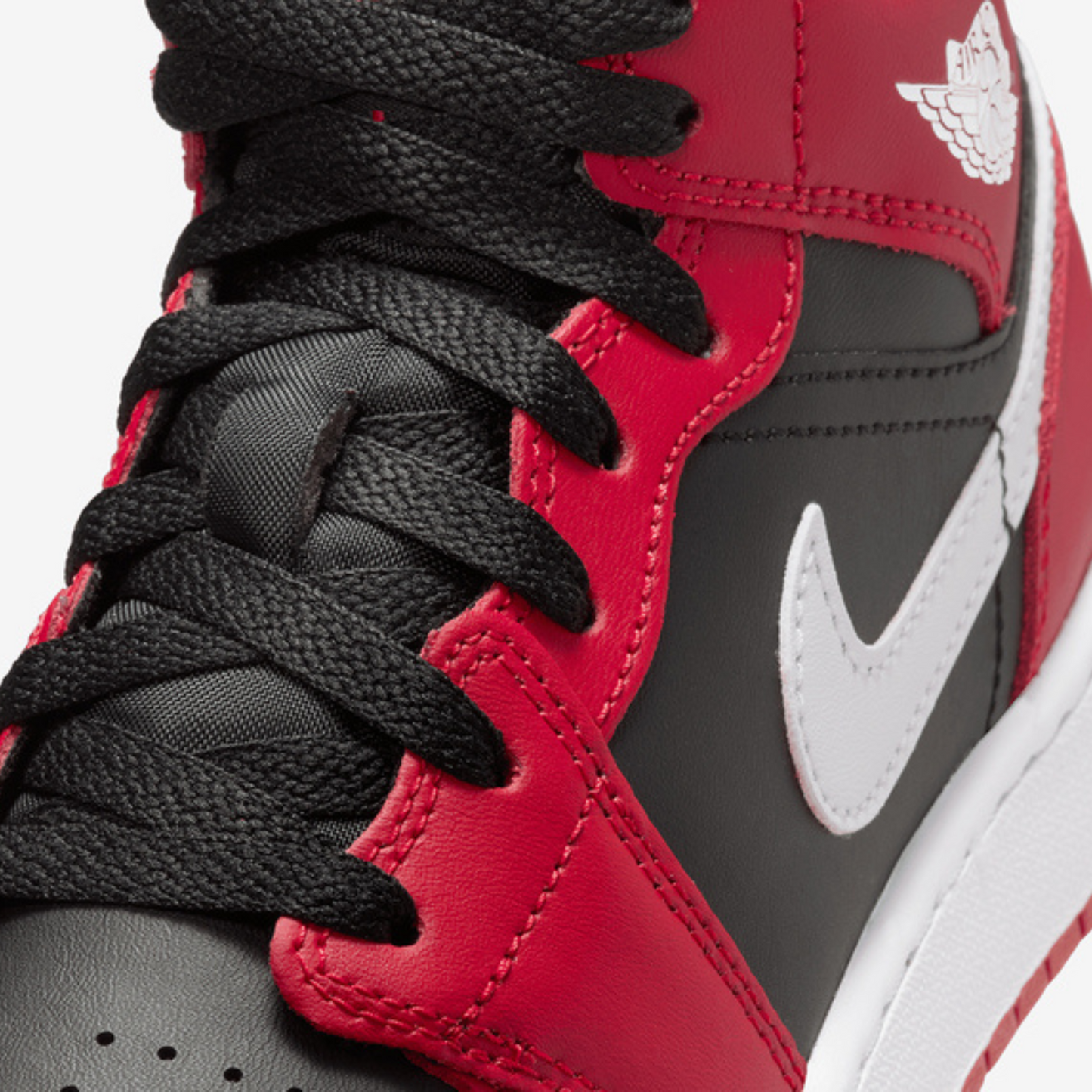 Air Jordan 1 MID (black/gym red/white)